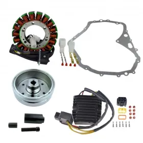 Allumage Alternateur Stator Volant Magnétique Rotor Régulateur Rectifieur Mosfet Joint Carter Suzuki LTF400 Eiger