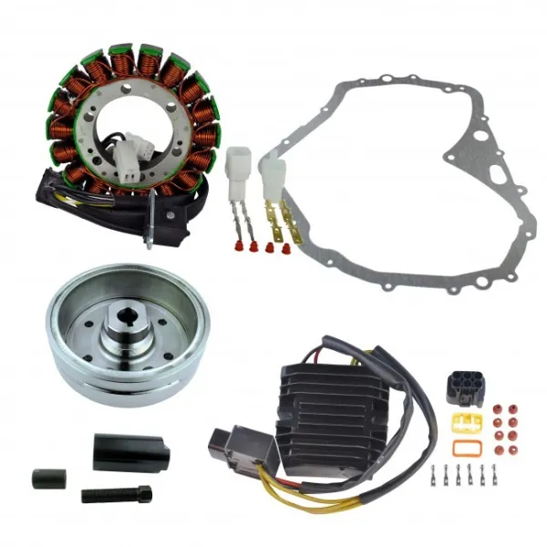 Allumage Alternateur Stator Volant Magnétique Rotor Régulateur Rectifieur Mosfet Joint Carter Suzuki LTF400 Eiger