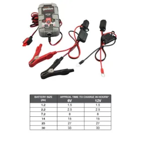 Chargeur Bi Tension 6v 12v Batteries Moto Quad SSV Scooter Motoneige