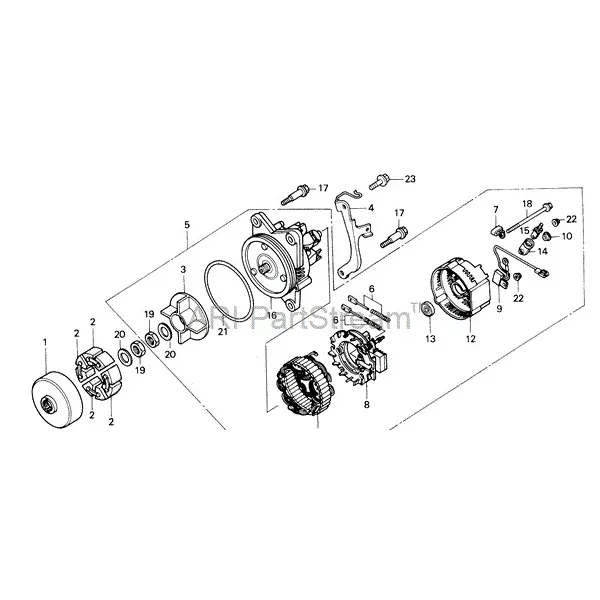 Alternateur Complet 40 A Honda GL1500 Goldwing