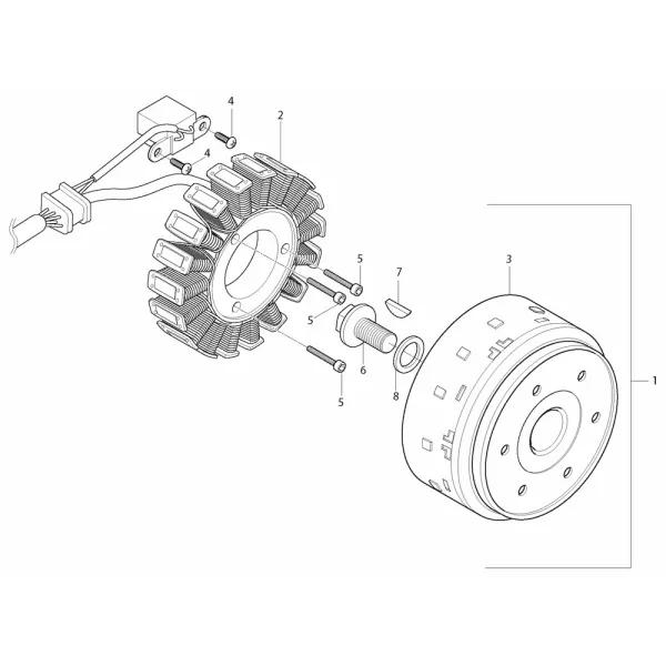 Alternateur Stator Hyosung GT650 GT650R GT650RC GV650 EFI Modèles