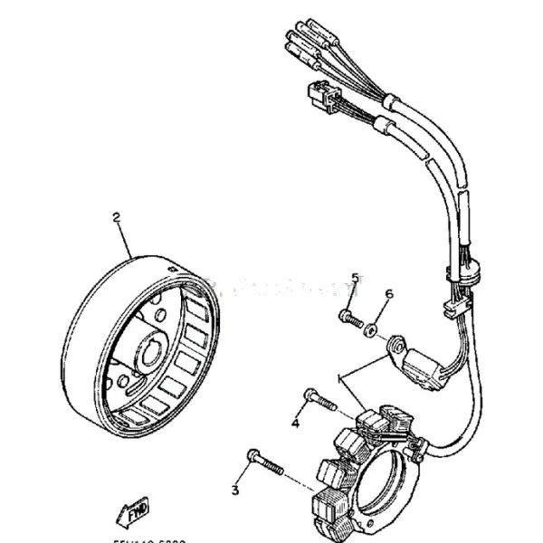 Stator Yamaha TT600 55U-85560-50-00