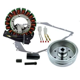 Ignition-Stator-Magneto Flywheel- Arctic Cat TBX400 375 Auto 400 Auto Suzuki LTA400 Eiger Auto