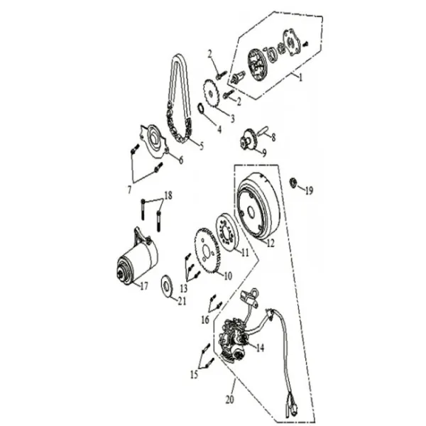 Starter Motor Acces Triton 300 Outback