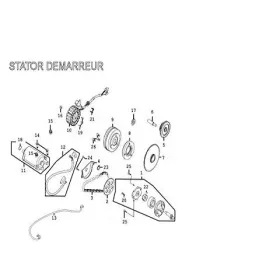 Alternateur Stator D406 Kymco 300 MXU