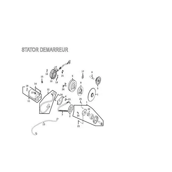 Stator D406 Kymco 300 MXU