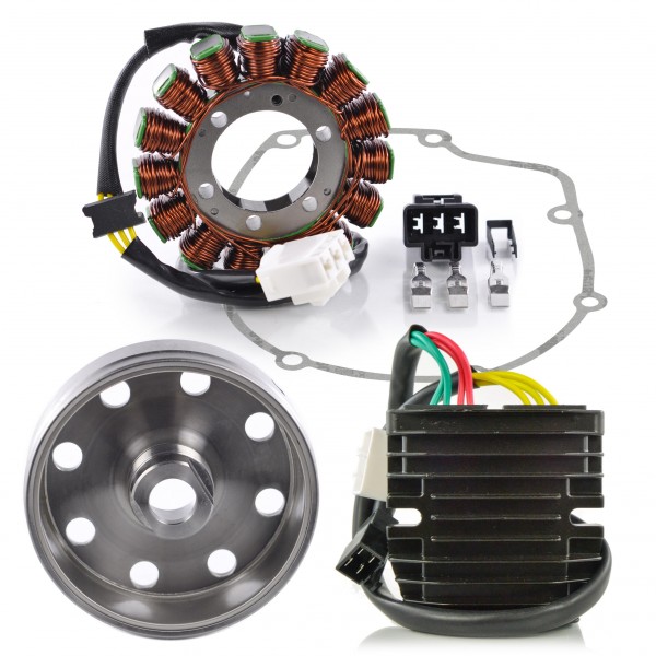 Kit Stator Rotor Joint Carter Régulateur Rectifieur Mosfet ... aprilia rsv 2004 wiring diagram 