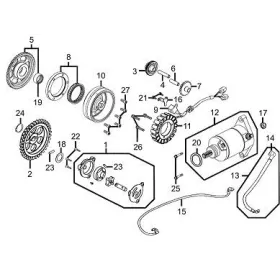 Démarreur Kymco 465 MXU 450 Maxxer 
