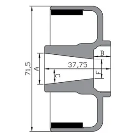 Rotor kit BE210K331 Husqvarna WR 250