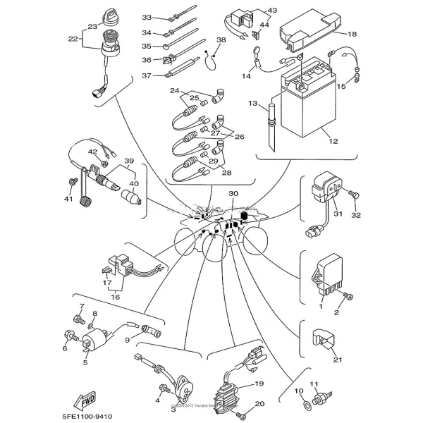 Boitier CDI Yamaha 350 Big Bear 4KB-85540-30-00