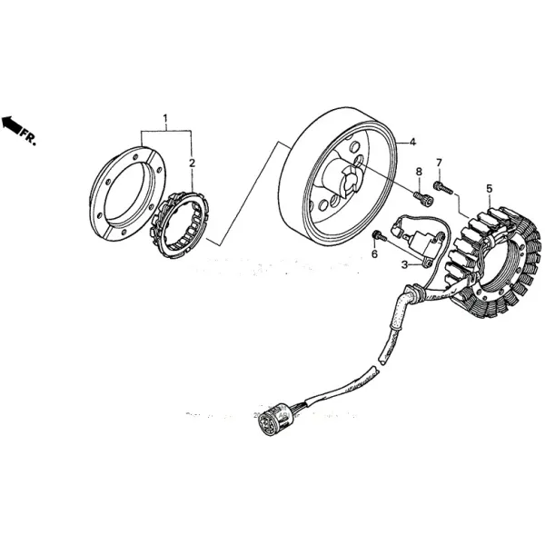 Alternateur Stator Allumage Honda TRX450 Foreman ES 31120-HM7-014