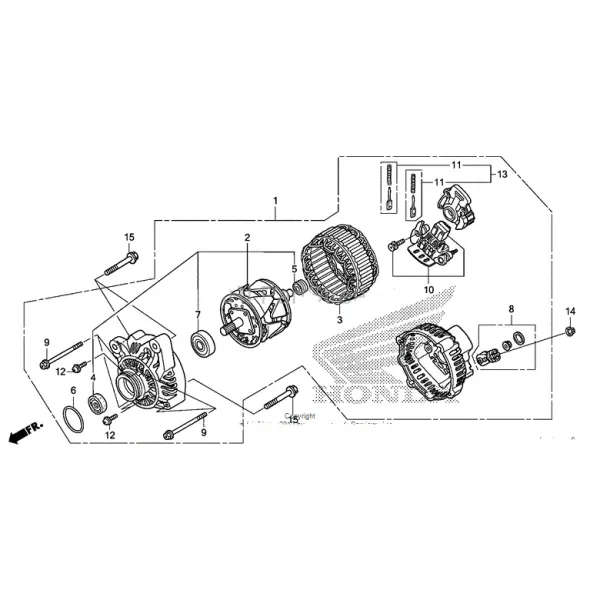 Volant Magnétique Rotor Honda GL1800 Goldwing 31101-MCA-A61