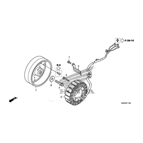 Volant Magnétique Rotor Honda VFR1200 31110-MGE-641