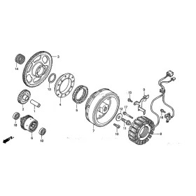 Volant Magnétique Rotor Honda VTX1800 31110-MCH-003