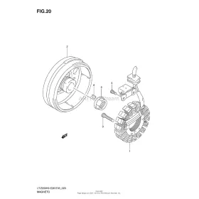 Volant Magnétique Rotor Suzuki LTZ250 LTF250 32102-05G00