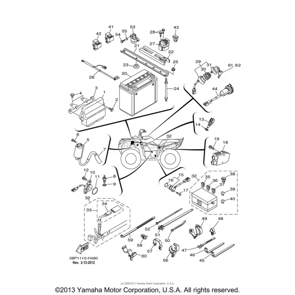 ECU Yamaha 700 Grizzly 3B4-8591A-20-00
