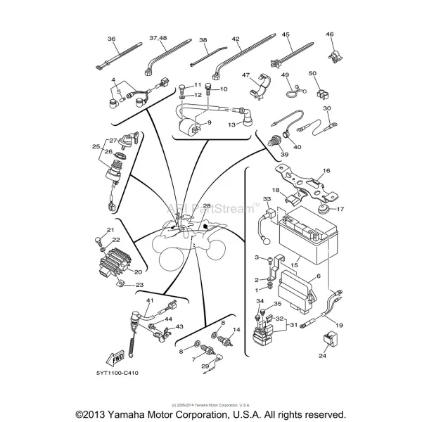 Wire Harness Yamaha 350 Raptor 5YT-82590-00-00