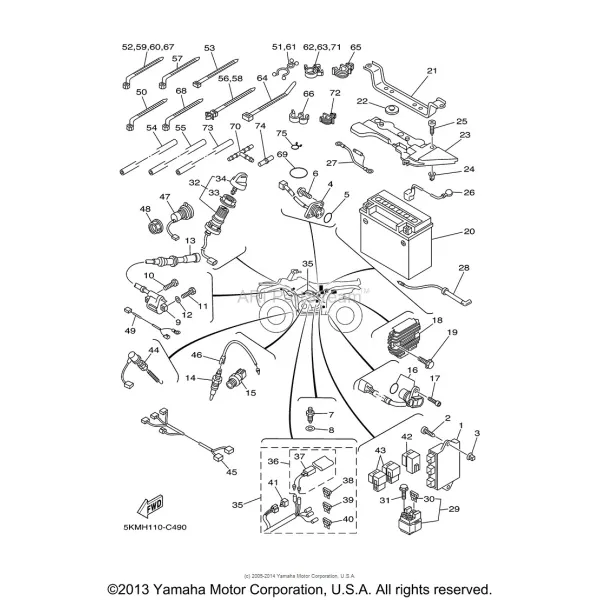 Wire Harness Yamaha 660 Grizzly