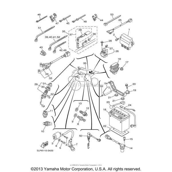 Faisceau Electrique Yamaha 660 Raptor 5LP-82590-10-00