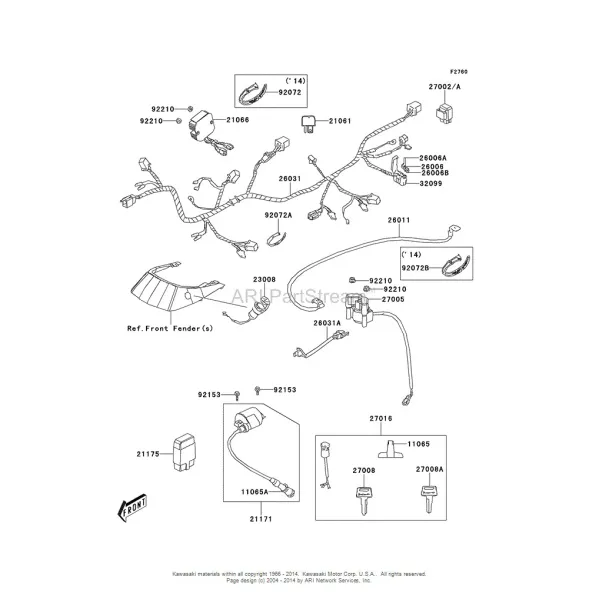 Régulateur Rectifieur Kawasaki 300 Brute Force 21066-Y002
