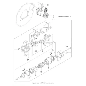 Starter Motor Polaris Ranger 900 Diesel 3070309